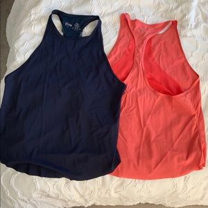 Bundle of 2 EUC racer back tanks! Both small